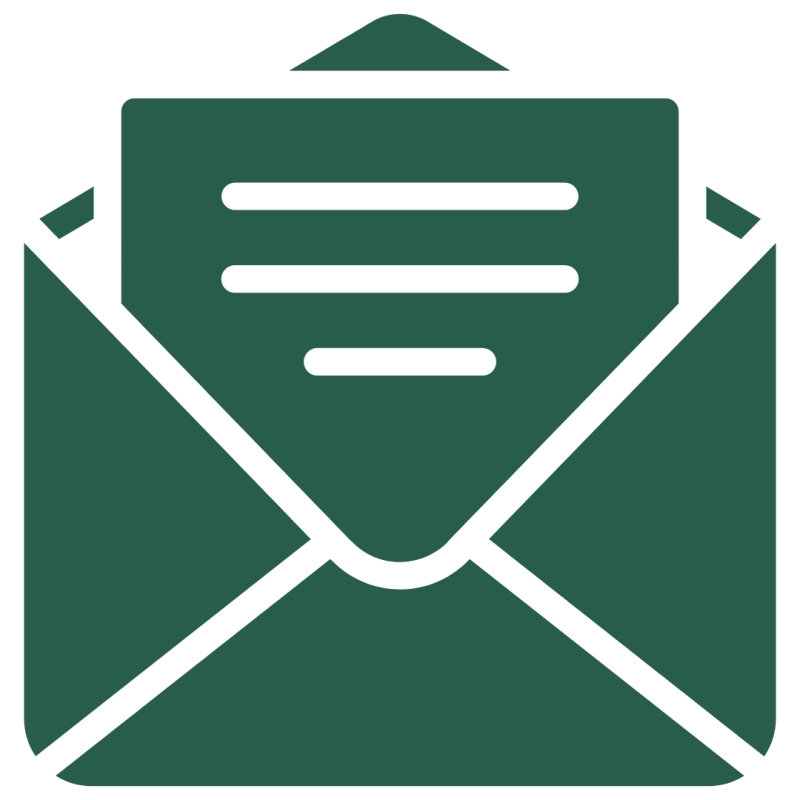An icon of a letter.
