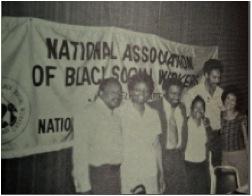 Dr. Morris F.X. Jeff Jr. at a National Association of Black Social Workers meeting.