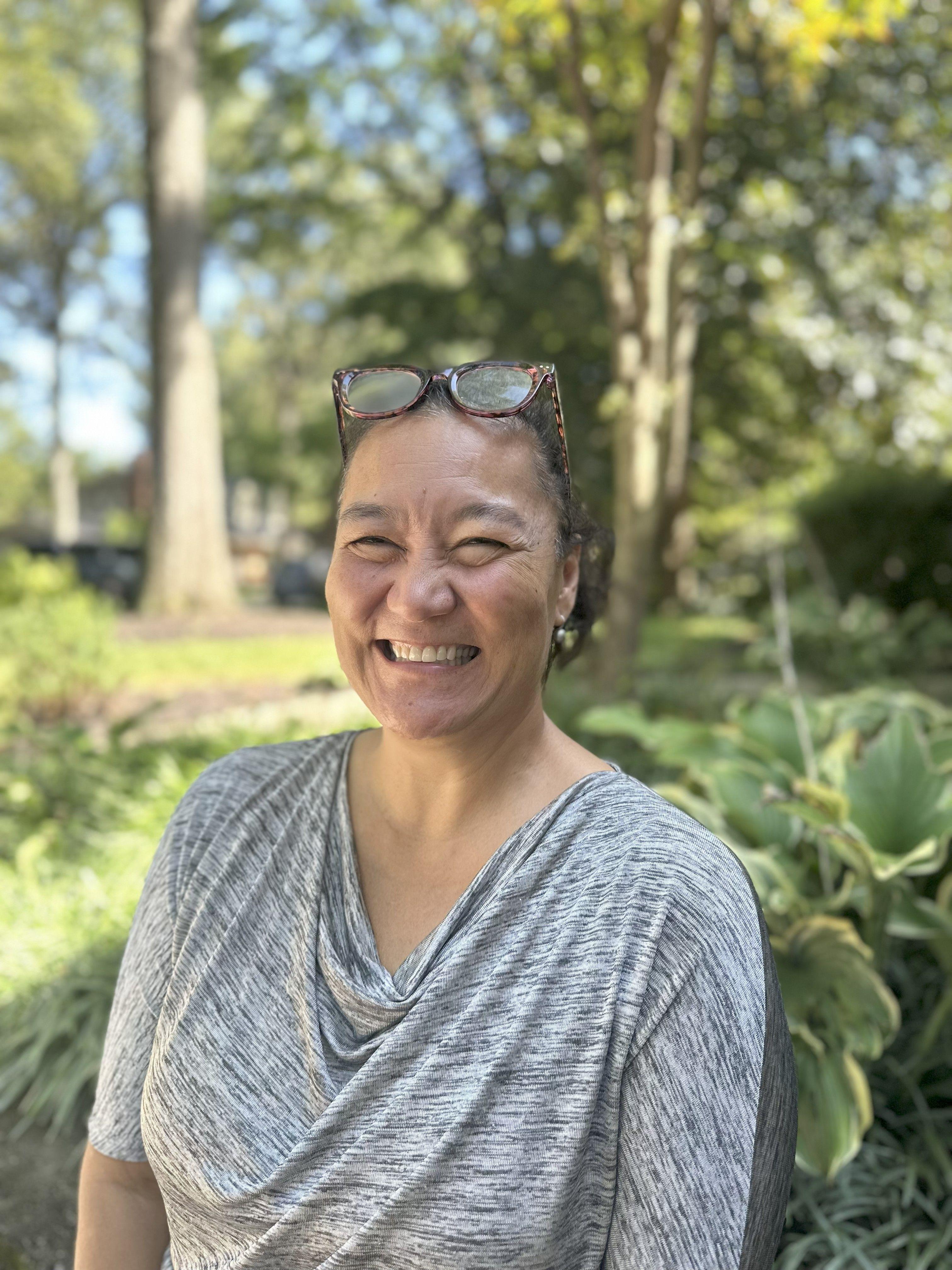 Elaine Reed smiles
