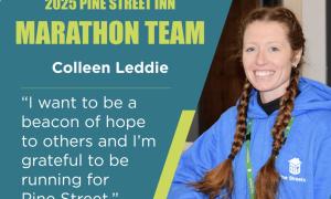 Colleen Ledie's Marathon Team graphic.
